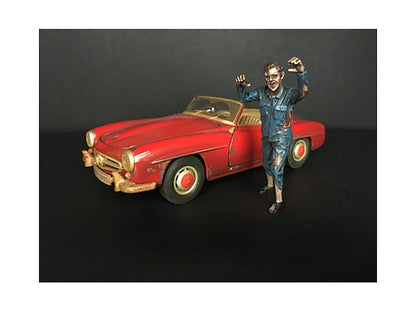 Zombie Mechanic Figurine II for 1/24 Scale Models by American Diorama  free shipping USA