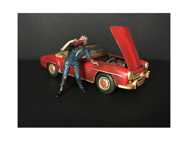 Zombie Mechanic Figurine III for 1/18 Scale Models by American Diorama  free shipping USA