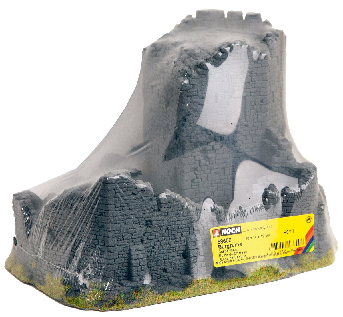 Noch 58600 HO/TT Scale Castle Ruin, 18 x 14 x 12 cm