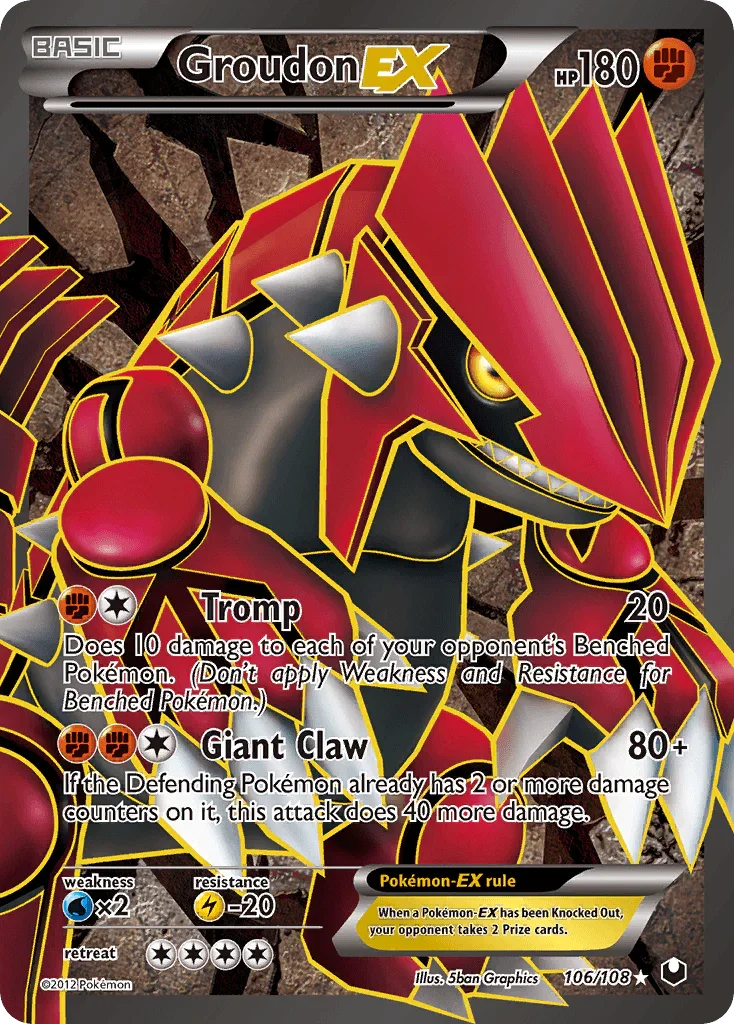 Groudon EX (106/108) [Black & White: Dark Explorers]