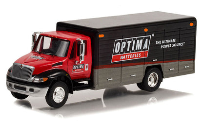 Greenlight 33240-C 1/64 Scale Optima Batteries - International Durastar 4400 Delivery Truck