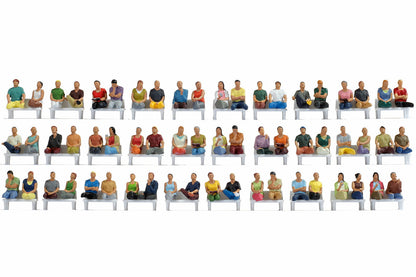 Noch 16072 HO Scale Sitting Passengers Mega Set, 60 Figures