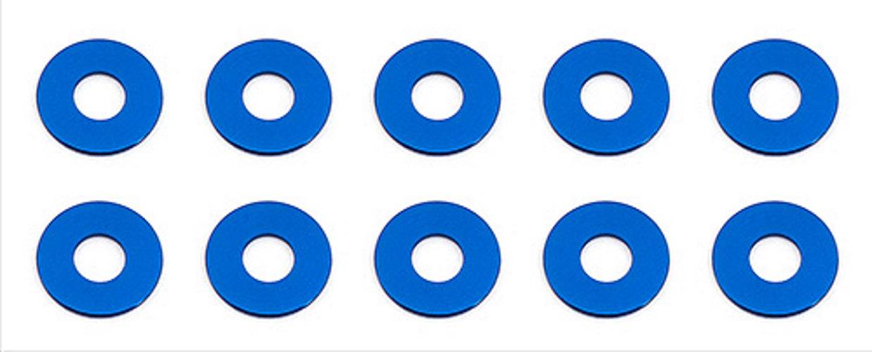 Team Associated 31384 Bulkhead Washers, 7.8x0.5 mm Blue Aluminum RC10F6