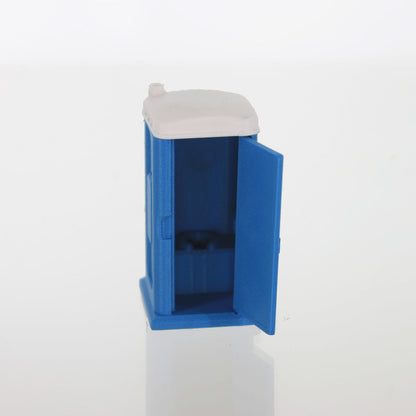 3D To Scale 50-141-BL 1/50 Porta-Potty, Blue and White