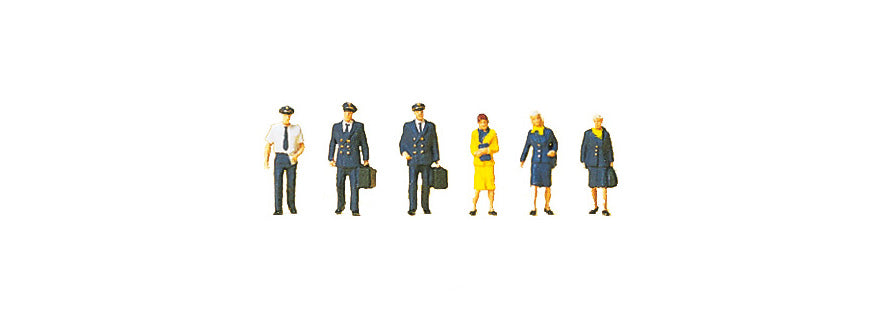 Preiser 80912 1:200 Scale Airline Personnel Figure Set