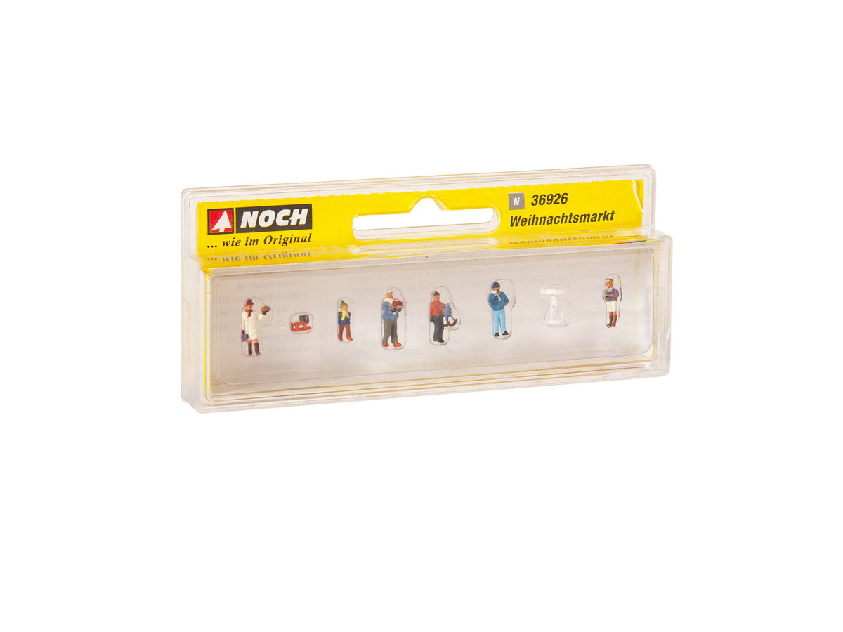 Noch 36926 N Scale Christmas Market Figure Set