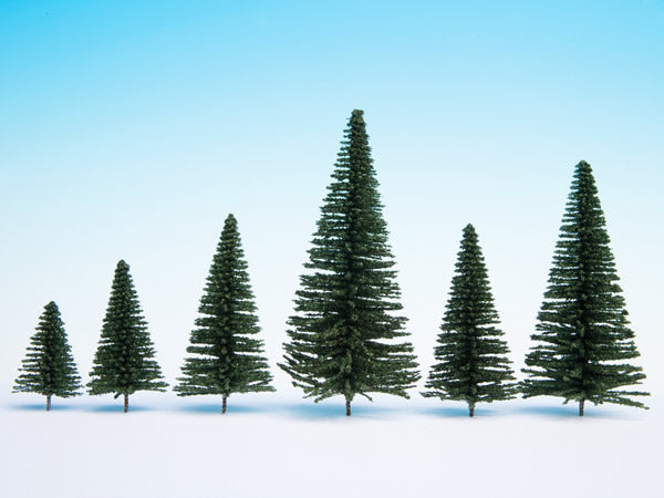 Noch 26830 All Scale Fir Trees w/Planting Pin Base pkg(25)