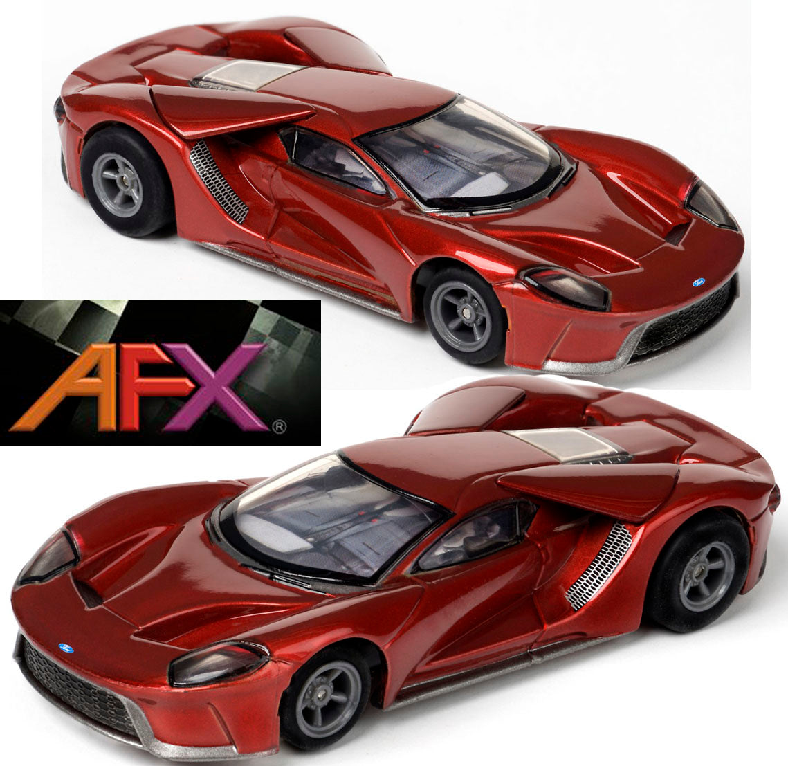 AFX 22030 Ford GT Liquid Red MegeG+ Mega G+ Ho slot car AFX22030