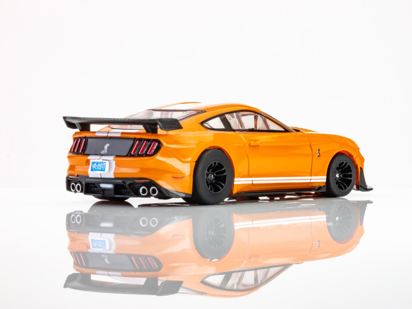 AFX 22069 Ford Mustang GT500 Twister Orange HO Scale Slot Car MegaG Plus