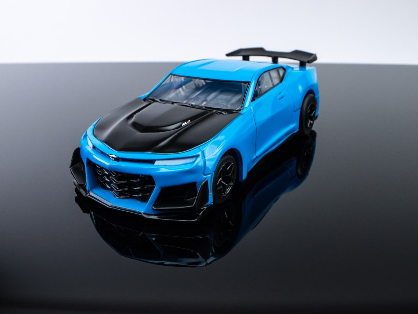AFX 22079 2021 Chevy Camaro ZL1 Rapid Blue HO Scale Slot Car MegaG Plus