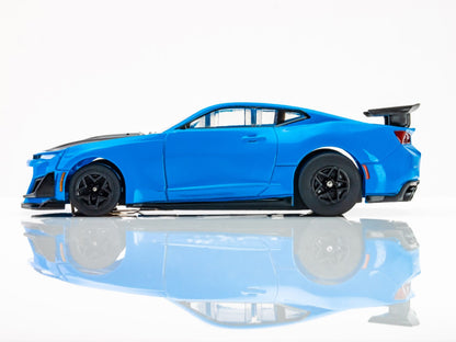 AFX 22079 2021 Chevy Camaro ZL1 Rapid Blue HO Scale Slot Car MegaG Plus