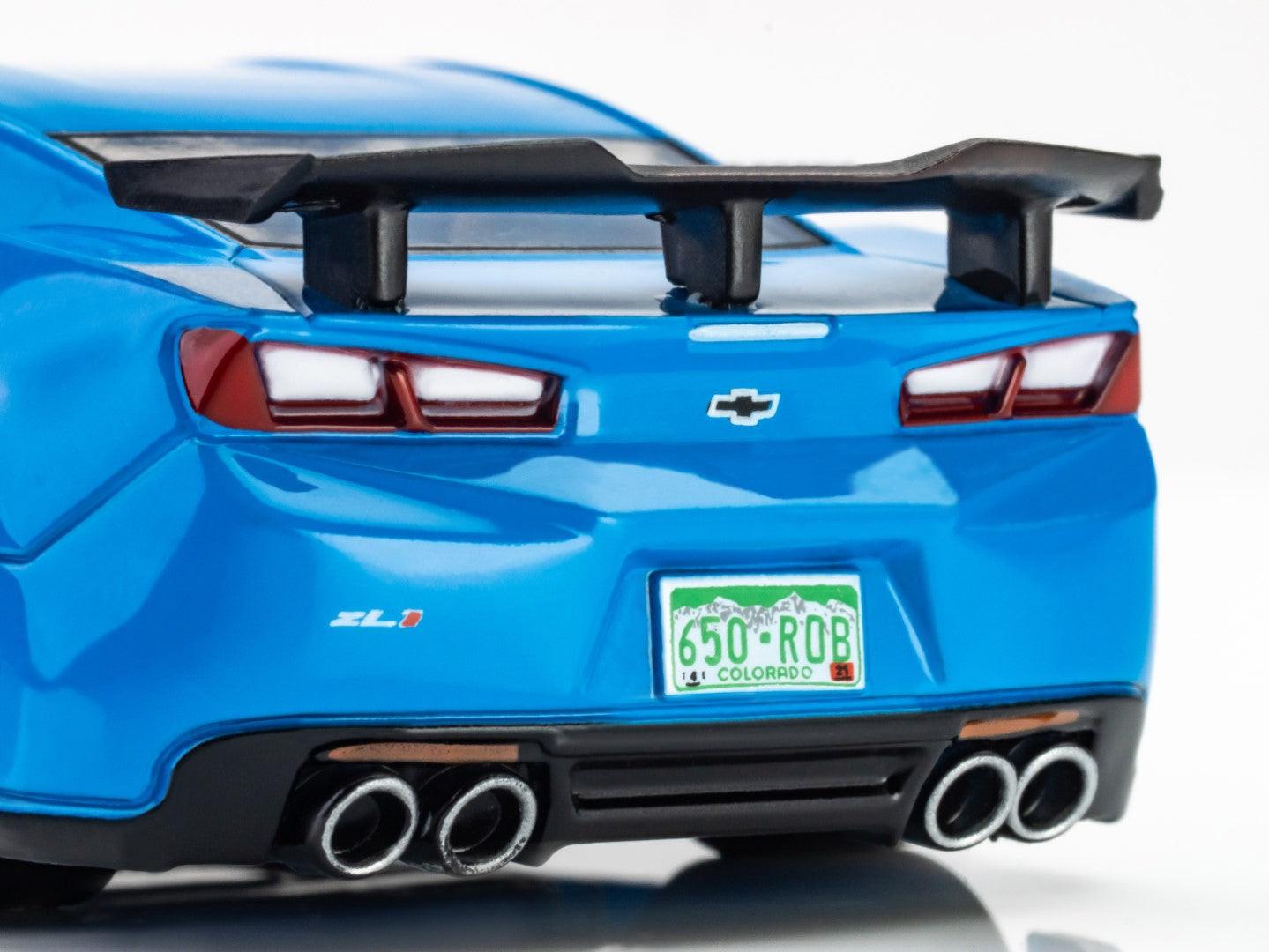 AFX 22079 2021 Chevy Camaro ZL1 Rapid Blue HO Scale Slot Car MegaG Plus