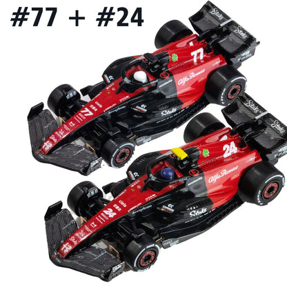 AFX 2023 Alfa Romeo F1 Valterri Bottas #77 & #24 HO Scale Slot Car 22083 22084