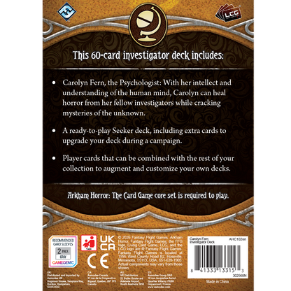 Arkham Horror LCG: Investigator Deck - Carolyn Fern