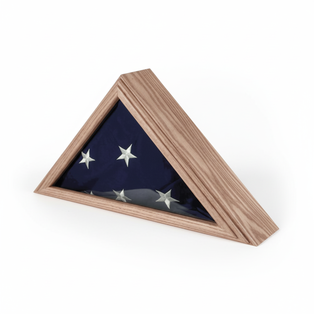 Air force flag case for 3ft x 5ft Flag Oak - Fit 3' x 5' flag.