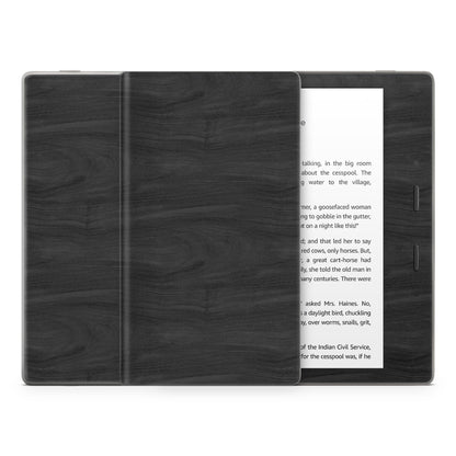 Black Woodgrain - Amazon Kindle Skin