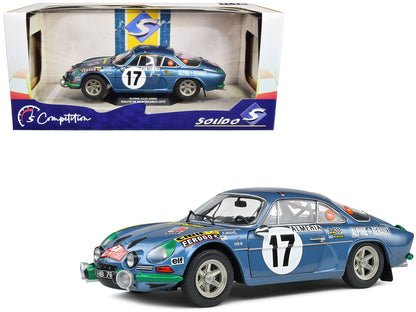 Alpine A110 1600S #17 Bernard Darniche - Alain Mahe "Rallye de Monte-Carlo" (1972) "Competition" Series 1/18 Diecast Model Car by Solido  free shipping USA