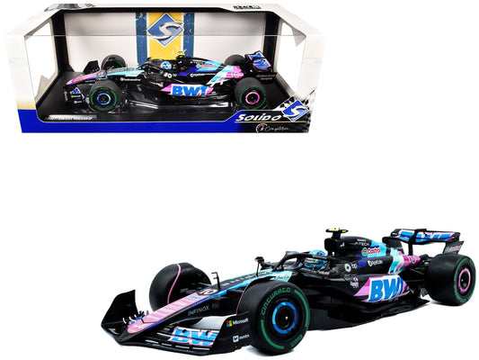 Alpine A524 #10 Pierre Gasly "BWT" 3rd Place Formula One F1 "Sao Paulo GP" (2024) "Competition" Series 1/18 Diecast Model Car by Solido  free shipping USA