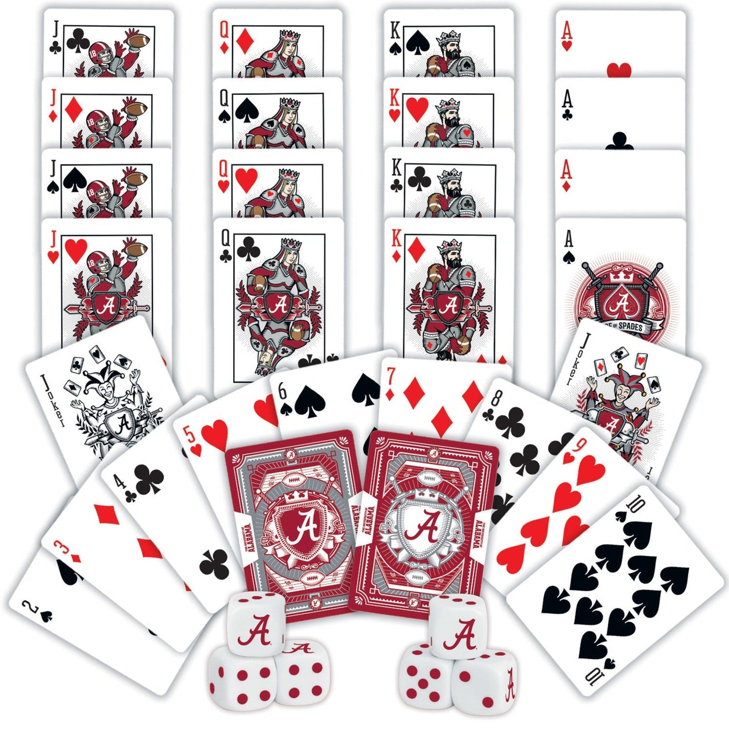 Alabama Crimson Tide - 2-Pack Playing Cards & Dice Set by MasterPieces Puzzle Company INC