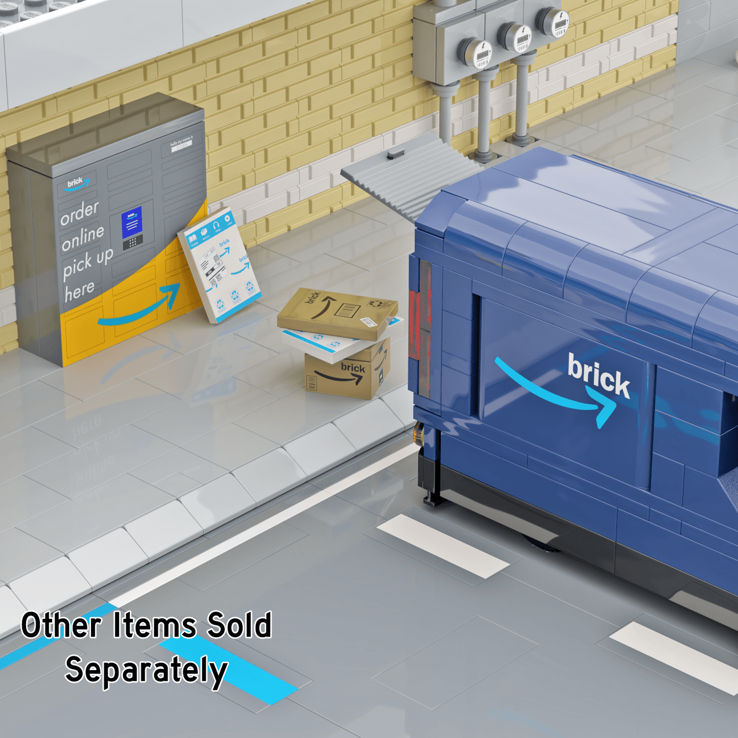 Amazing Delivery Van - Truck - Custom Printed Set - Made Using LEGO® Parts