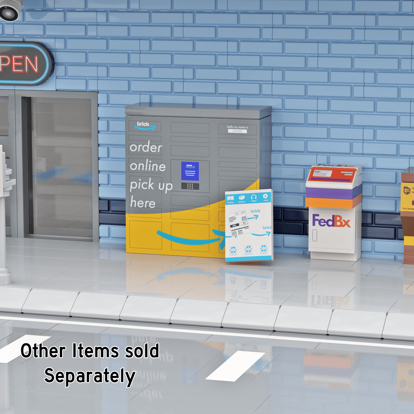 Amazing Pickup Locker - Custom Building Set - Made Using LEGO® Parts