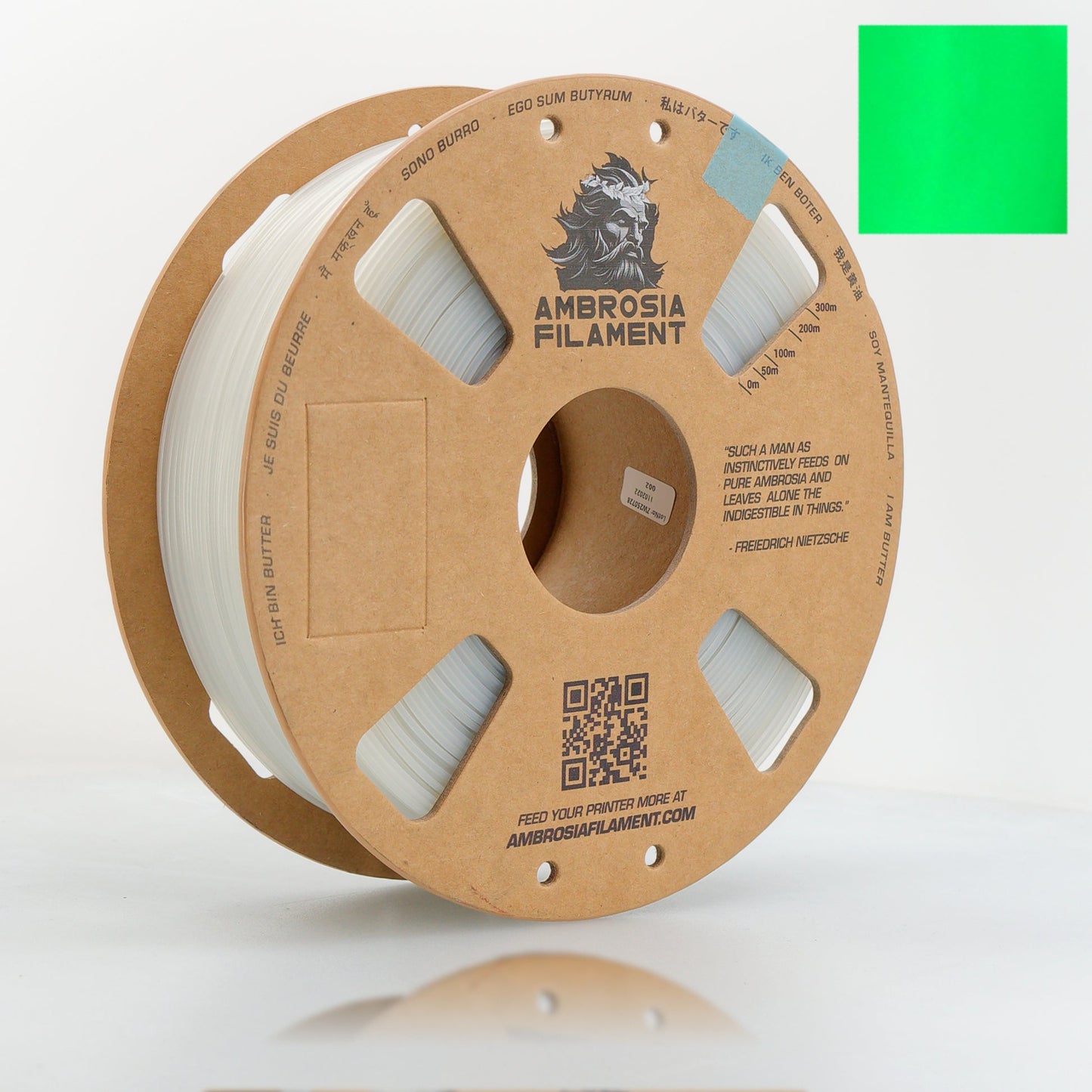 AMBROSIA ASA Galactic Filament of the Gods (Glitter / Sparkle) - 1KG Bambu AMS Friendly Cardboard Spools Premium 3D Printing Filament