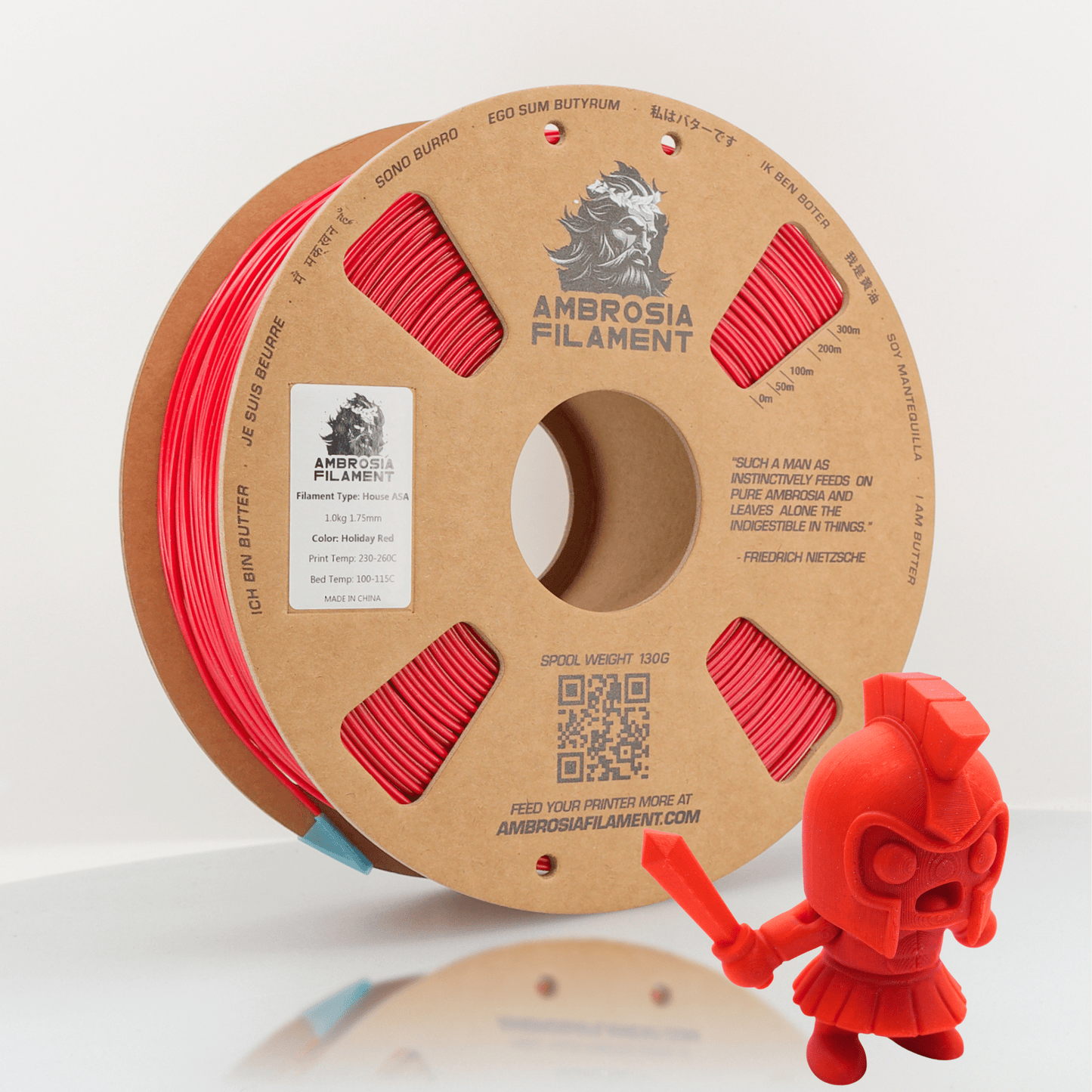 AMBROSIA ASA Galactic Filament of the Gods (Glitter / Sparkle) - 1KG Bambu AMS Friendly Cardboard Spools Premium 3D Printing Filament