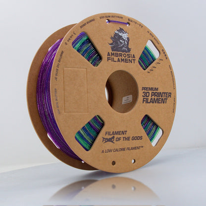 AMBROSIA Galactic (Sparkle) PLA Filament of the Gods - 1KG Bambu AMS Friendly Cardboard Spools Premium 3D Printing Filament