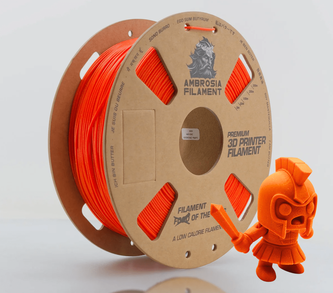 AMBROSIA Galactic (Sparkle) PLA Filament of the Gods - 1KG Bambu AMS Friendly Cardboard Spools Premium 3D Printing Filament