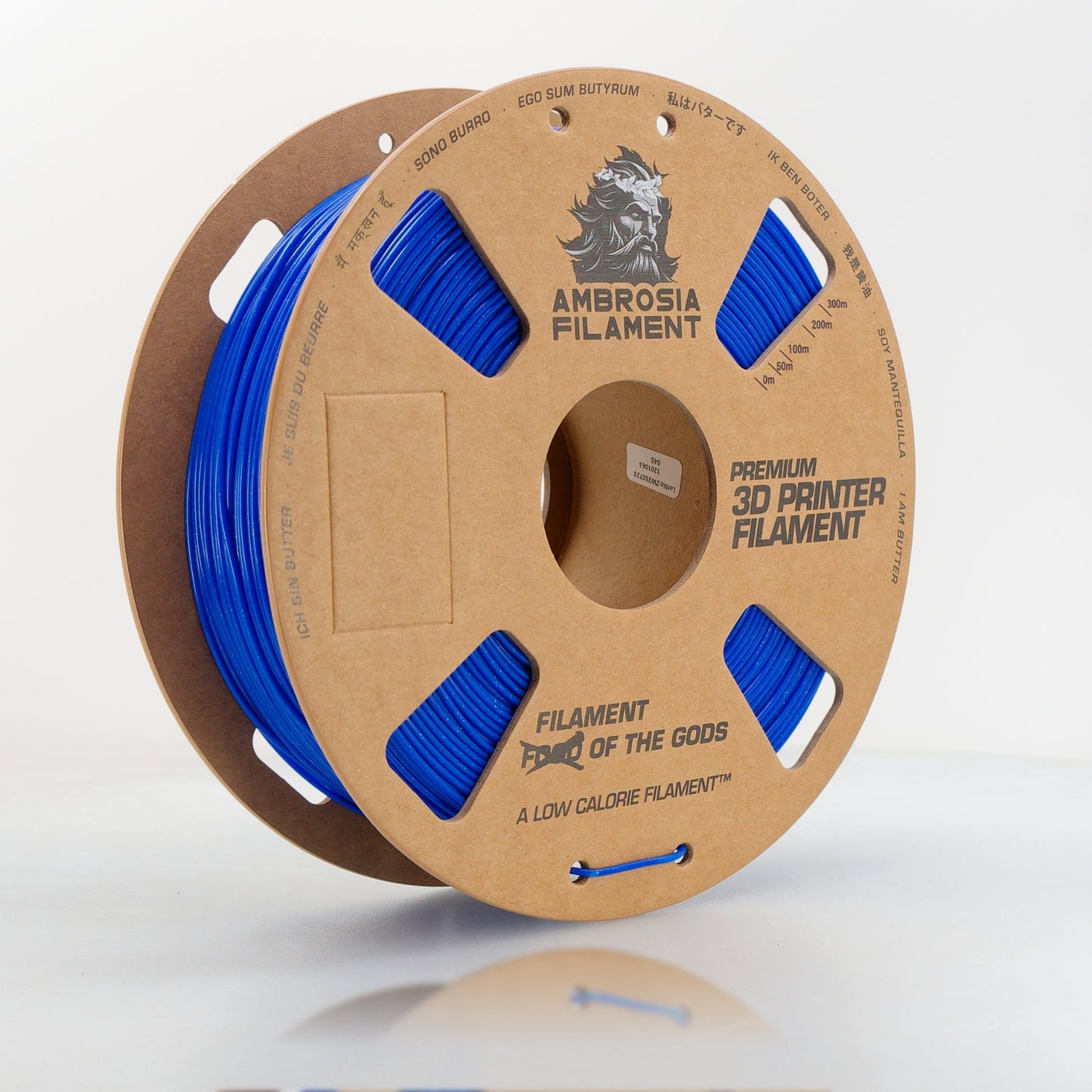 AMBROSIA Galactic (Sparkle) PLA Filament of the Gods - 1KG Bambu AMS Friendly Cardboard Spools Premium 3D Printing Filament