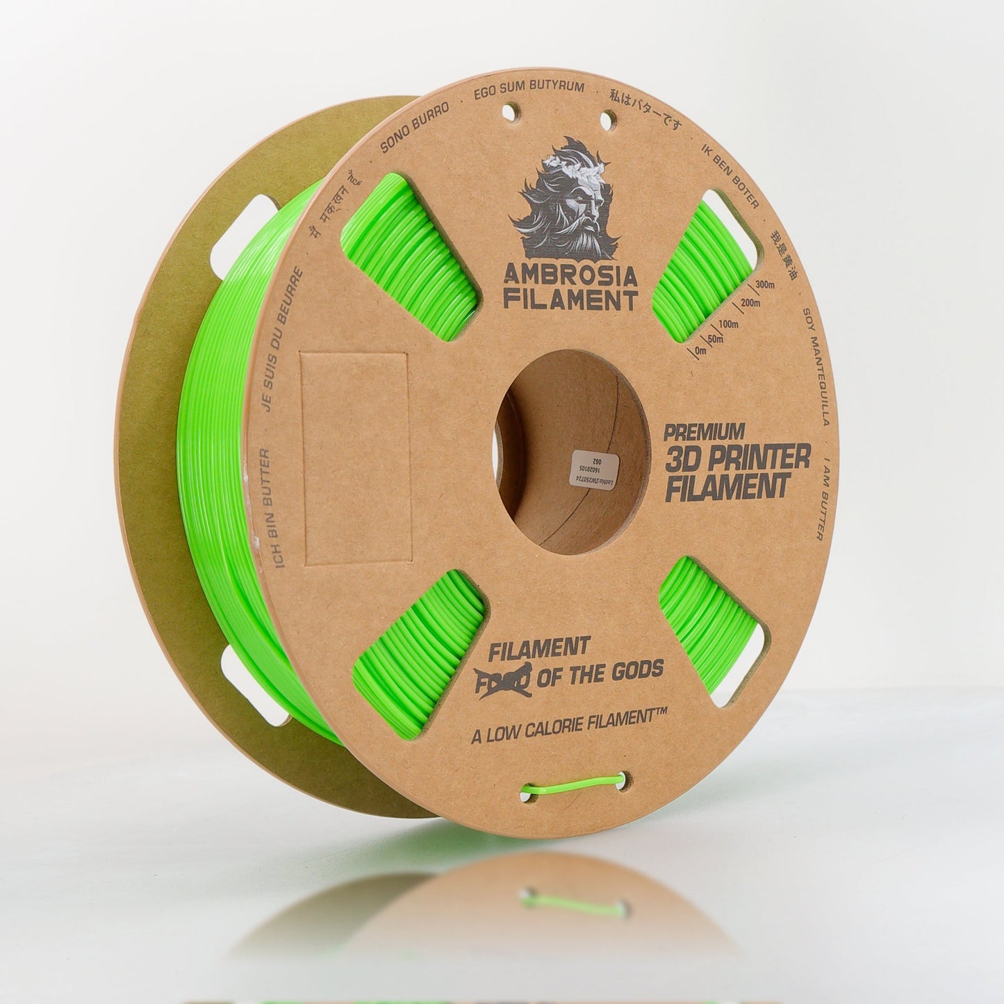 AMBROSIA PLA Filament of the Gods - 1KG Bambu AMS Friendly Cardboard Spools Premium 3D Printing Filament