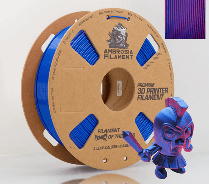 AMBROSIA SILK PLA Filament of the Gods - 1KG Bambu AMS Friendly Cardboard Spools Premium 3D Printing Filament