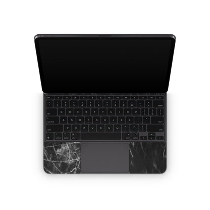 Black Marble - Apple Magic Keyboard for iPad Skin