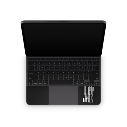 Black Love - Apple Magic Keyboard for iPad Skin