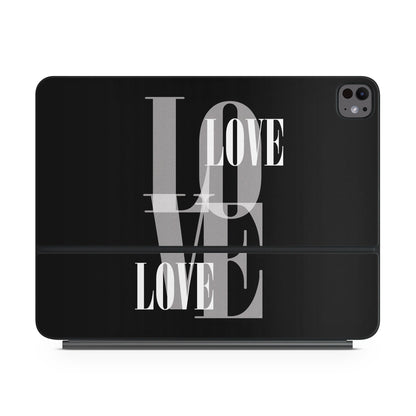 Black Love - Apple Magic Keyboard for iPad Skin
