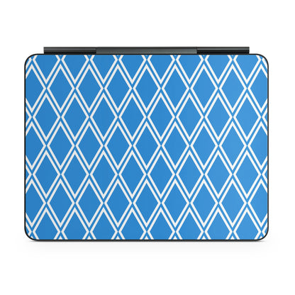 Blue Checks - Apple Magic Keyboard for iPad Skin