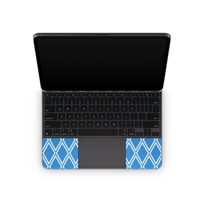 Blue Checks - Apple Magic Keyboard for iPad Skin