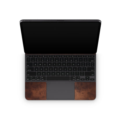 Dark Burlwood - Apple Magic Keyboard for iPad Skin