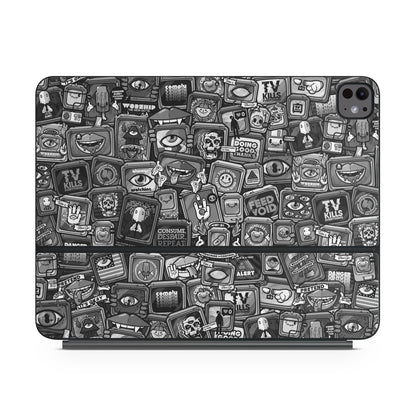 Distraction Tactic B&W - Apple Magic Keyboard for iPad Skin