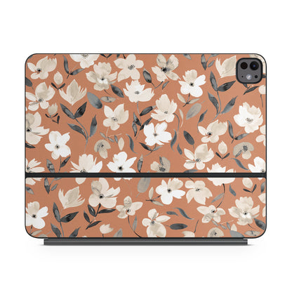 Fresh Flowers Copper - Apple Magic Keyboard for iPad Skin