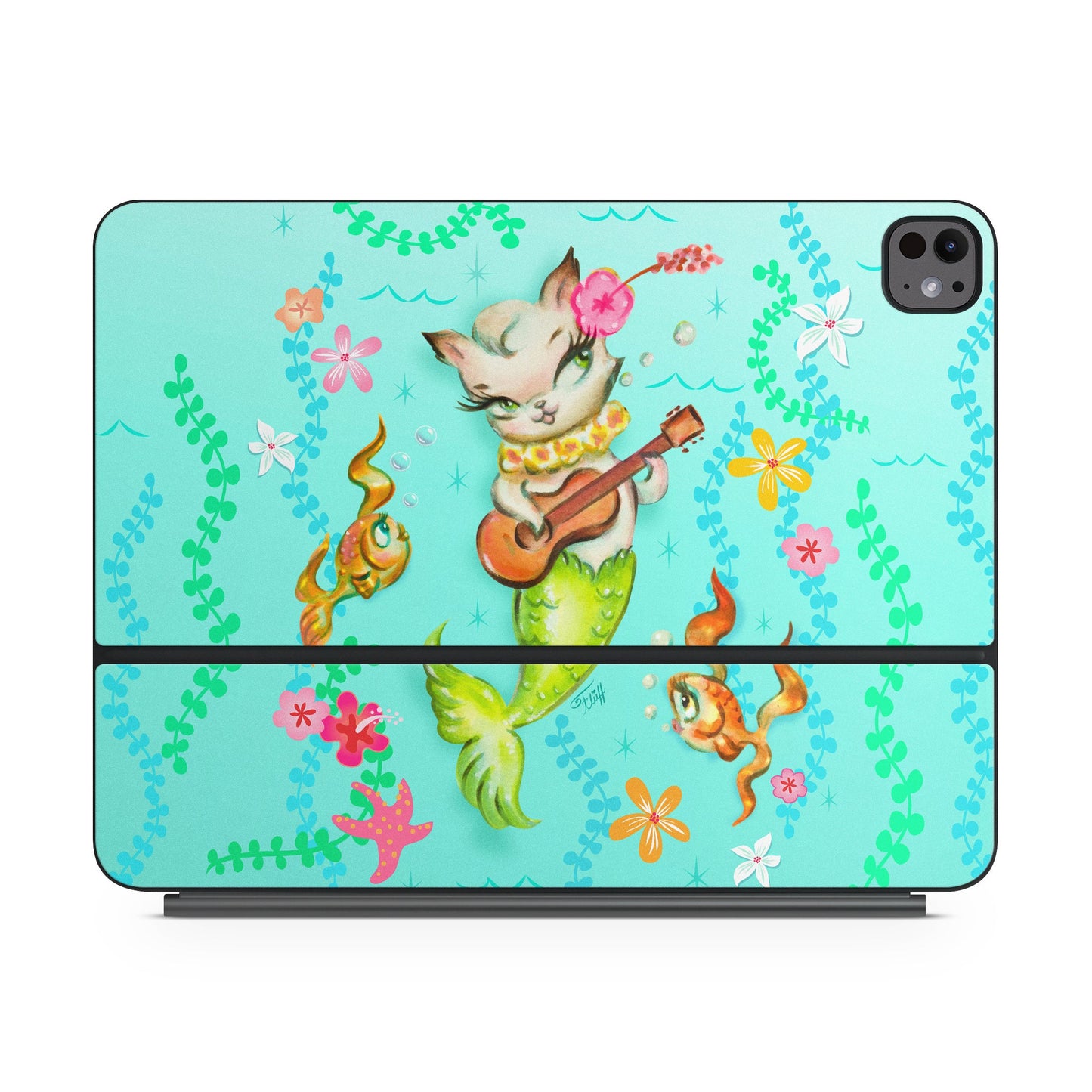 Merkitten with Ukelele - Apple Magic Keyboard for iPad Skin