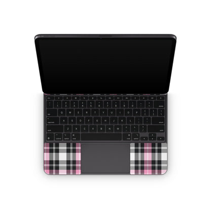 Pink Plaid - Apple Magic Keyboard for iPad Skin
