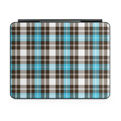 Turquoise Plaid - Apple Magic Keyboard for iPad Skin