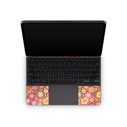 Flowers Squished - Apple Magic Keyboard for iPad Skin