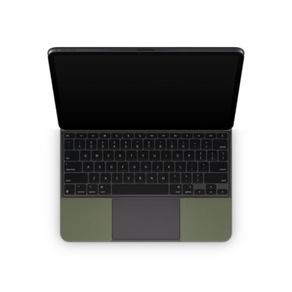 Solid State Olive Drab - Apple Magic Keyboard for iPad Skin