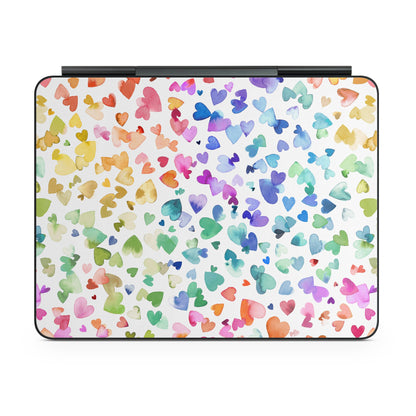 Valentines Love Hearts - Apple Magic Keyboard for iPad Skin