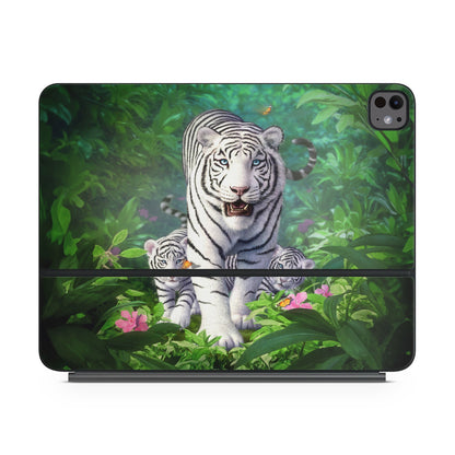 White Tigers - Apple Magic Keyboard for iPad Skin