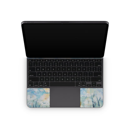 White & Blue - Apple Magic Keyboard for iPad Skin