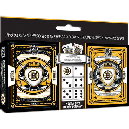 Boston Bruins - 2-Pack Playing Cards & Dice Set by MasterPieces Puzzle Company INC