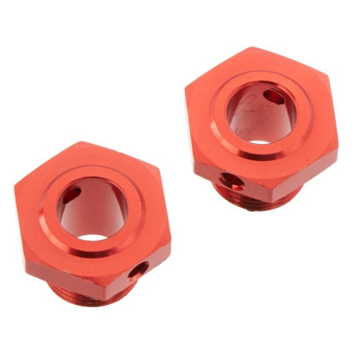 ARRMA AR310447 Wheel Hex Aluminum 13.6mm Red Typhon (2) 1/7 Mojave
